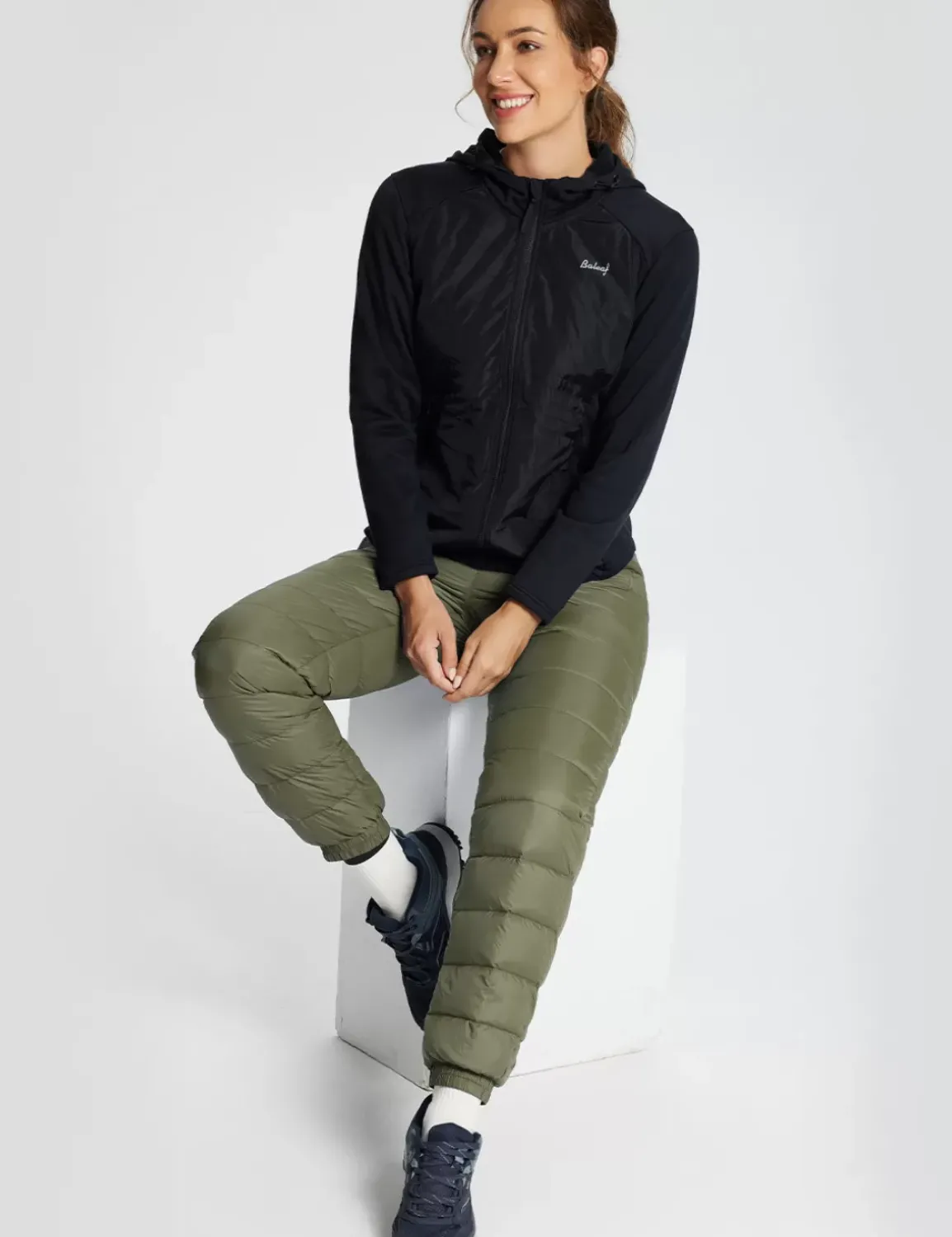 Baleaf High-Rise Lightweight Ski Down Pants^Women Joggers & (Sweat) Pants