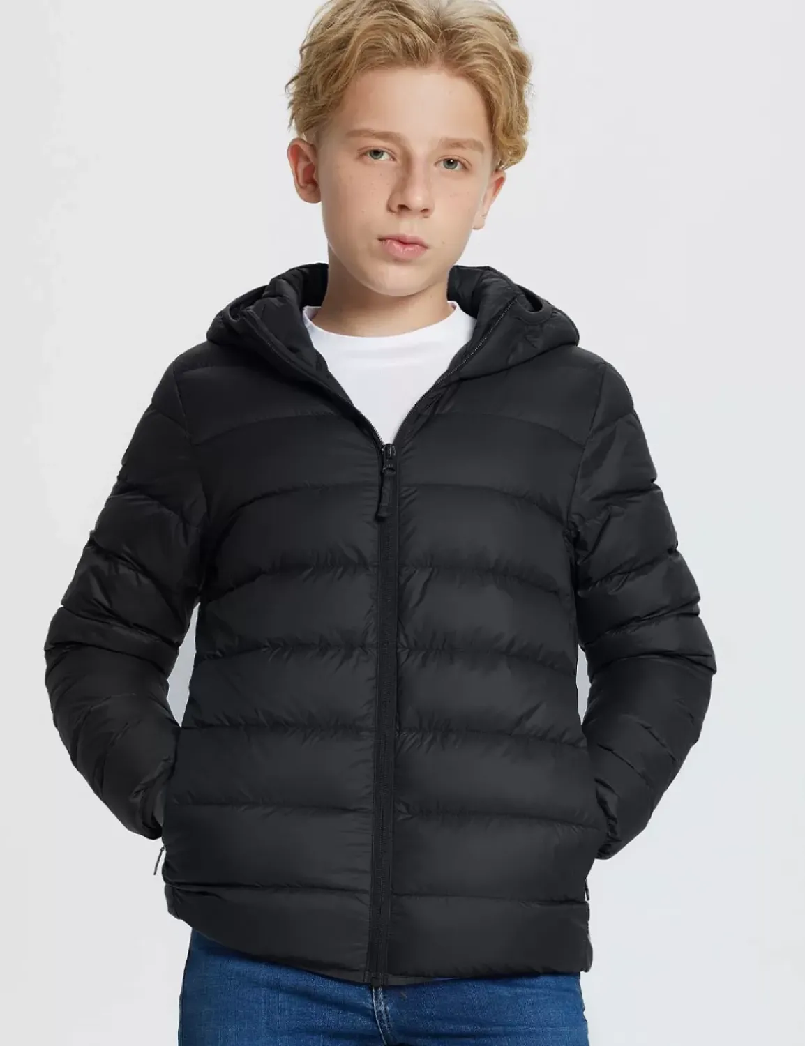 Baleaf Kid'S Hooded Puffer Jackets^Men Jerseys & Track Jackets