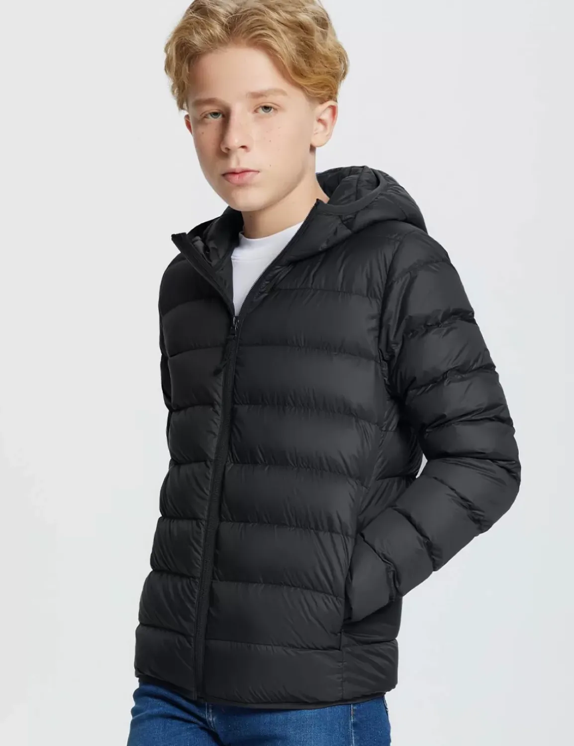 Baleaf Kid'S Hooded Puffer Jackets^Men Jerseys & Track Jackets