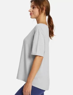Baleaf Laureate Boatneck Slouch Fit Tee^Women Short-Sleeved & Tank Tops