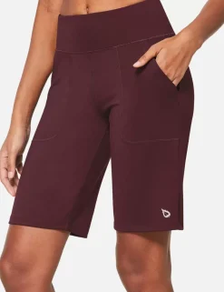 Baleaf Laureate High Rise Bermuda Shorts^Women Knee-Length
