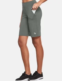 Baleaf Laureate High Rise Bermuda Shorts^Women Knee-Length