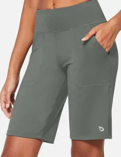 Baleaf Laureate High Rise Bermuda Shorts^Women Knee-Length