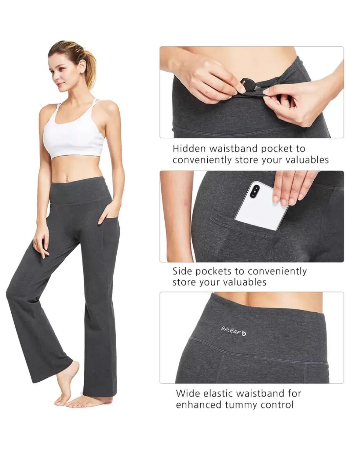 Baleaf Laureate High-Rise Flared Pants^Women Joggers & (Sweat) Pants