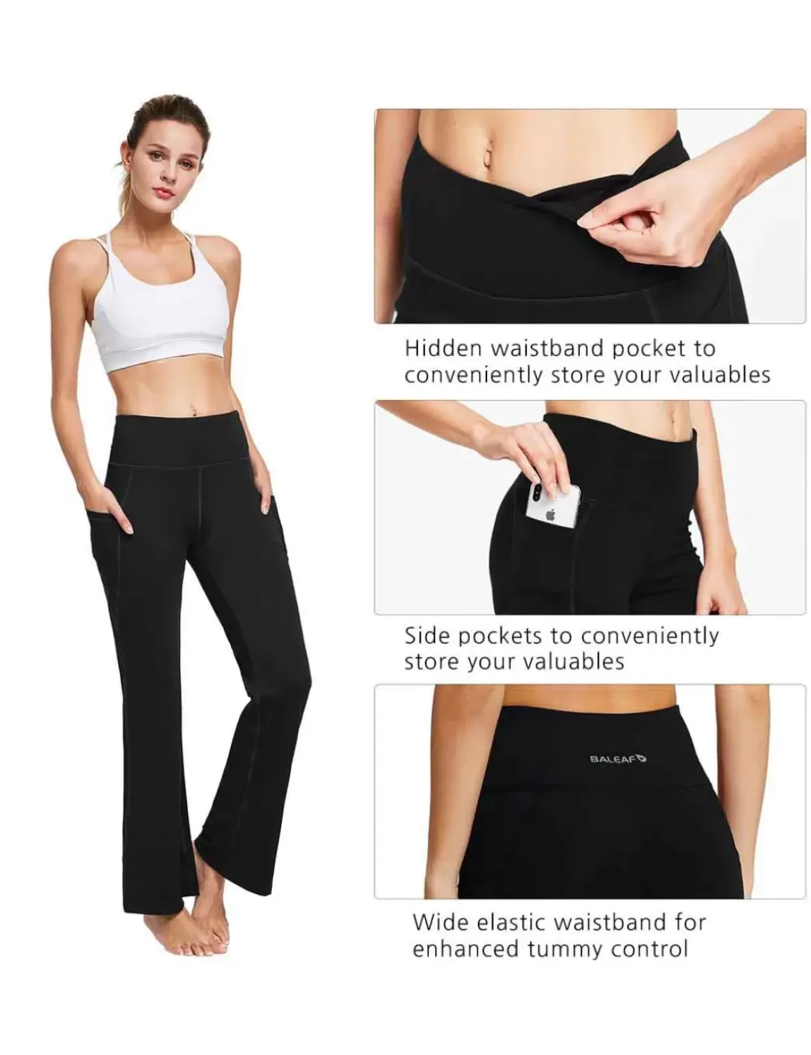 Baleaf Laureate High-Rise Flared Pants^Women Joggers & (Sweat) Pants