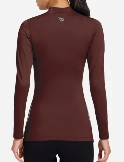 Baleaf Laureate Mock Neck Compressive Top^Women Long-Sleeved