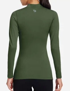 Baleaf Laureate Mock Neck Compressive Top^Women Long-Sleeved
