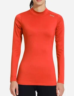 Baleaf Laureate Mock Neck Compressive Top^Women Fleece-Lined