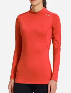 Baleaf Laureate Mock Neck Compressive Top^Women Fleece-Lined