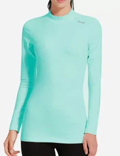 Baleaf Laureate Mock Neck Compressive Top^Women Fleece-Lined