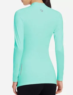 Baleaf Laureate Mock Neck Compressive Top^Women Fleece-Lined