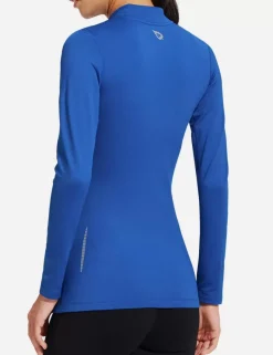 Baleaf Laureate Mock Neck Compressive Top^Women Fleece-Lined