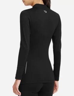 Baleaf Laureate Mock Neck Compressive Top^Women Fleece-Lined