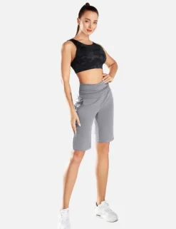 Baleaf Laureate Ruched Waist Bermuda Shorts^Women Knee-Length
