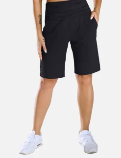 Baleaf Laureate Ruched Waist Bermuda Shorts^Women Knee-Length
