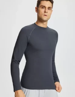 Baleaf Laureate Thermal Crew Neck T-Shirt^Men Fleece-Lined