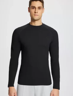 Baleaf Laureate Thermal Crew Neck T-Shirt^Men Fleece-Lined