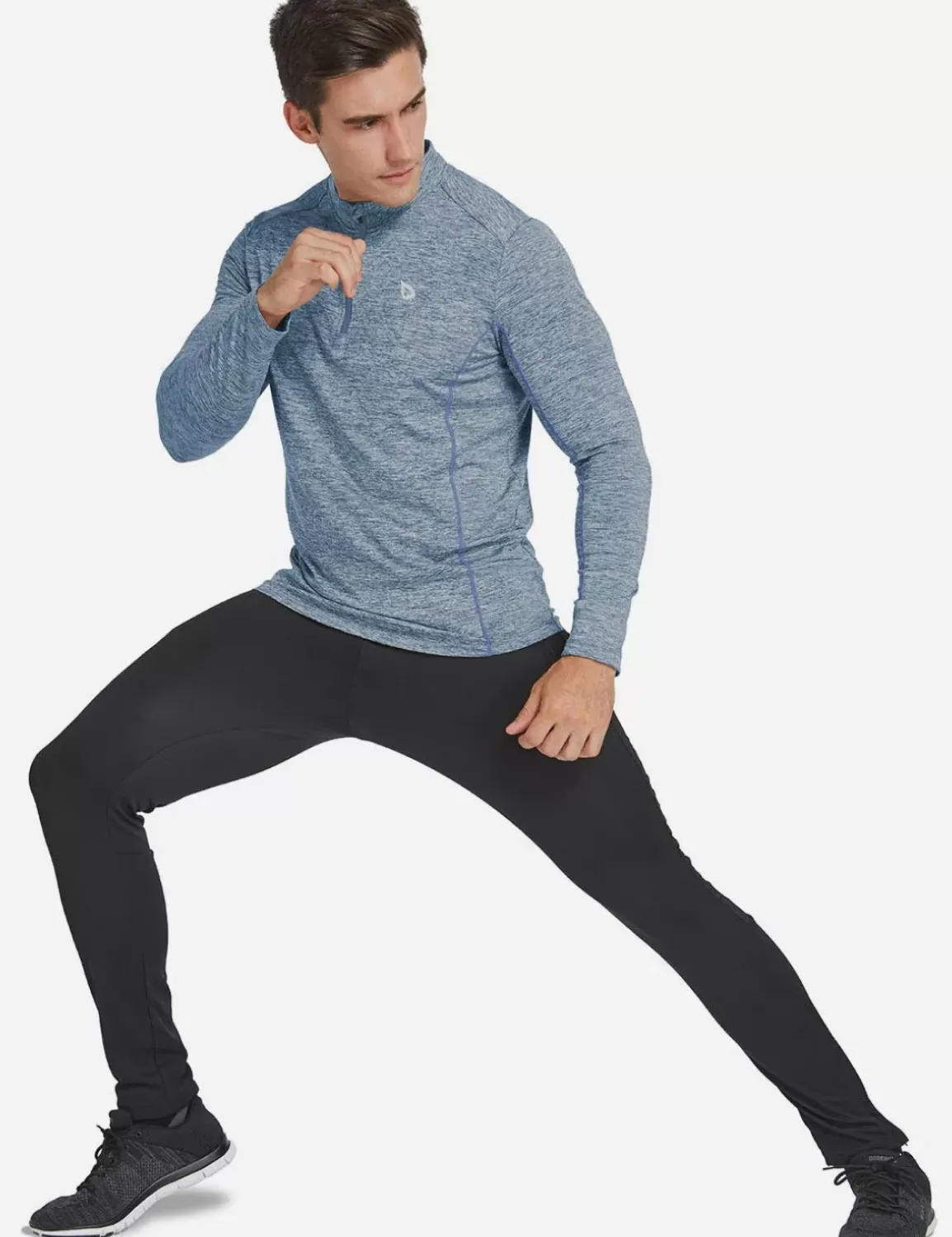 Baleaf Laureate Thermal Mock Neck Pullover^Men Fleece-Lined