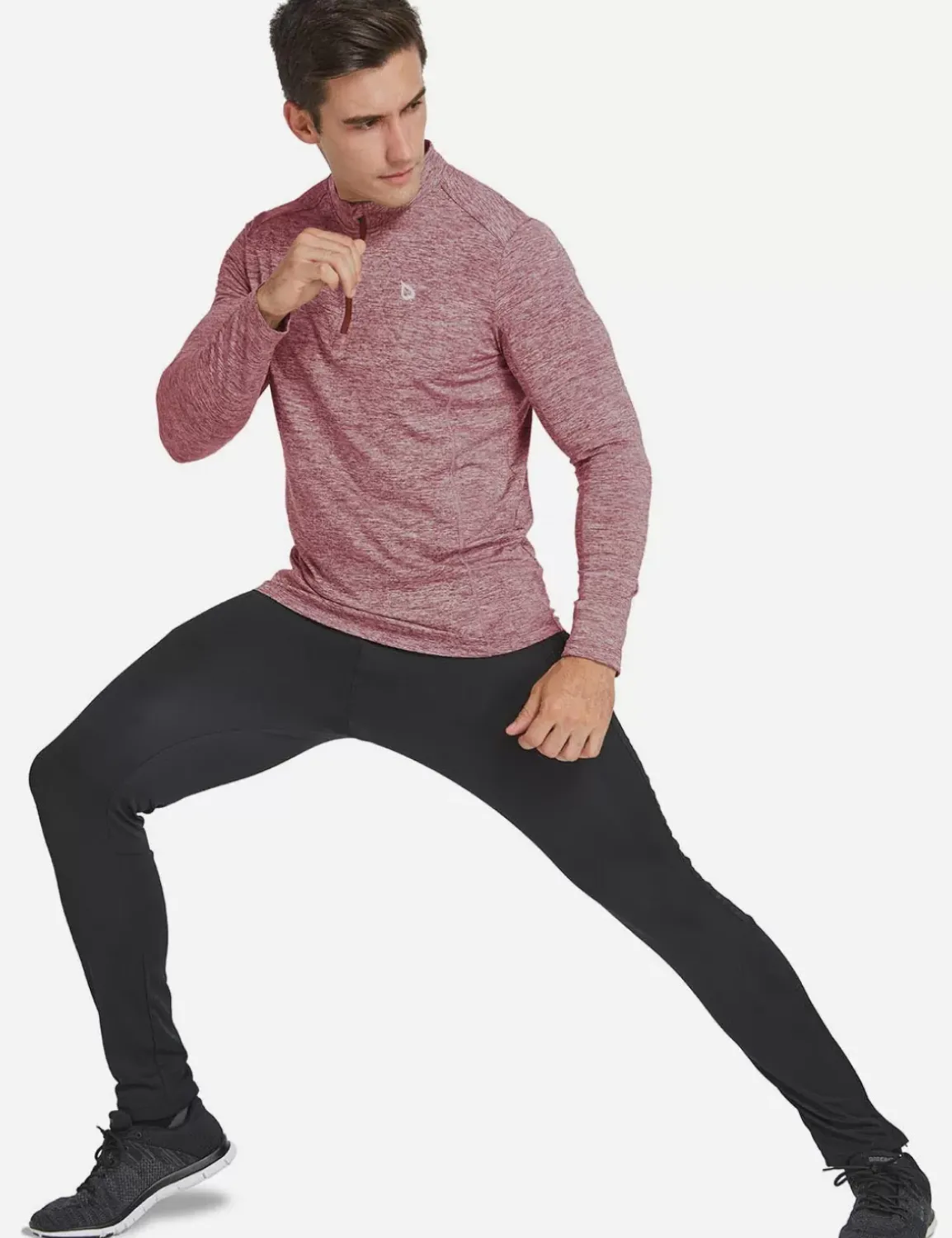 Baleaf Laureate Thermal Mock Neck Pullover^Men Fleece-Lined