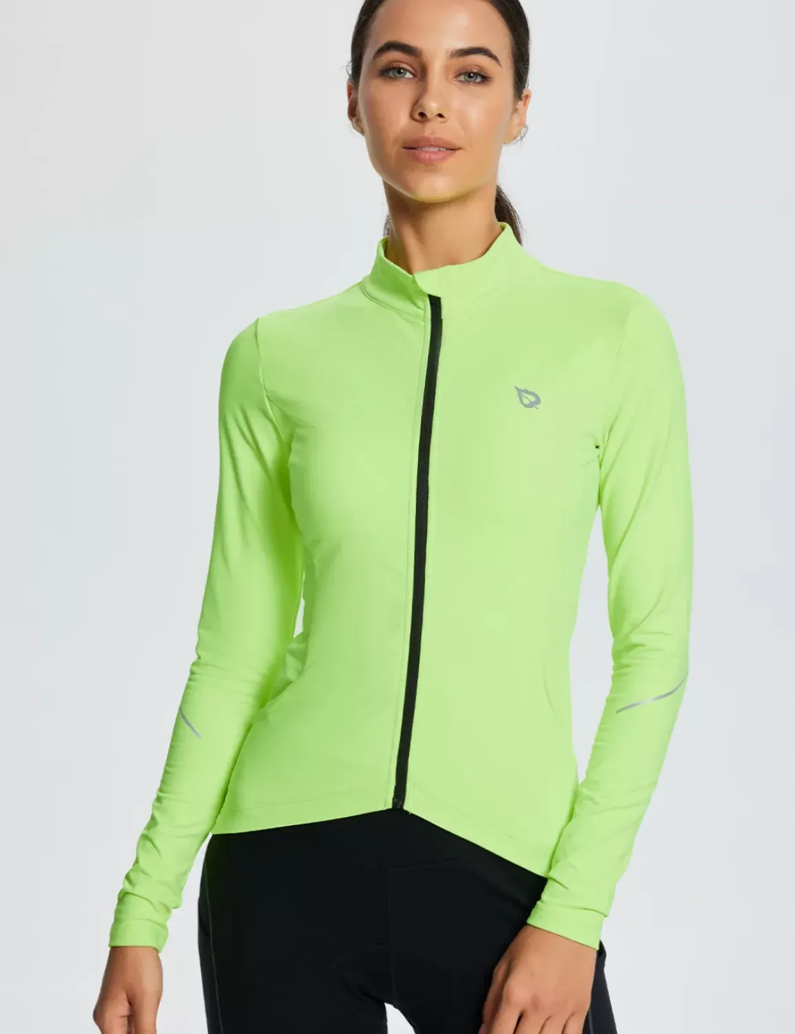 Baleaf Laureate Thermal Pocketed Cycling Jersey^Women Fleece-Lined
