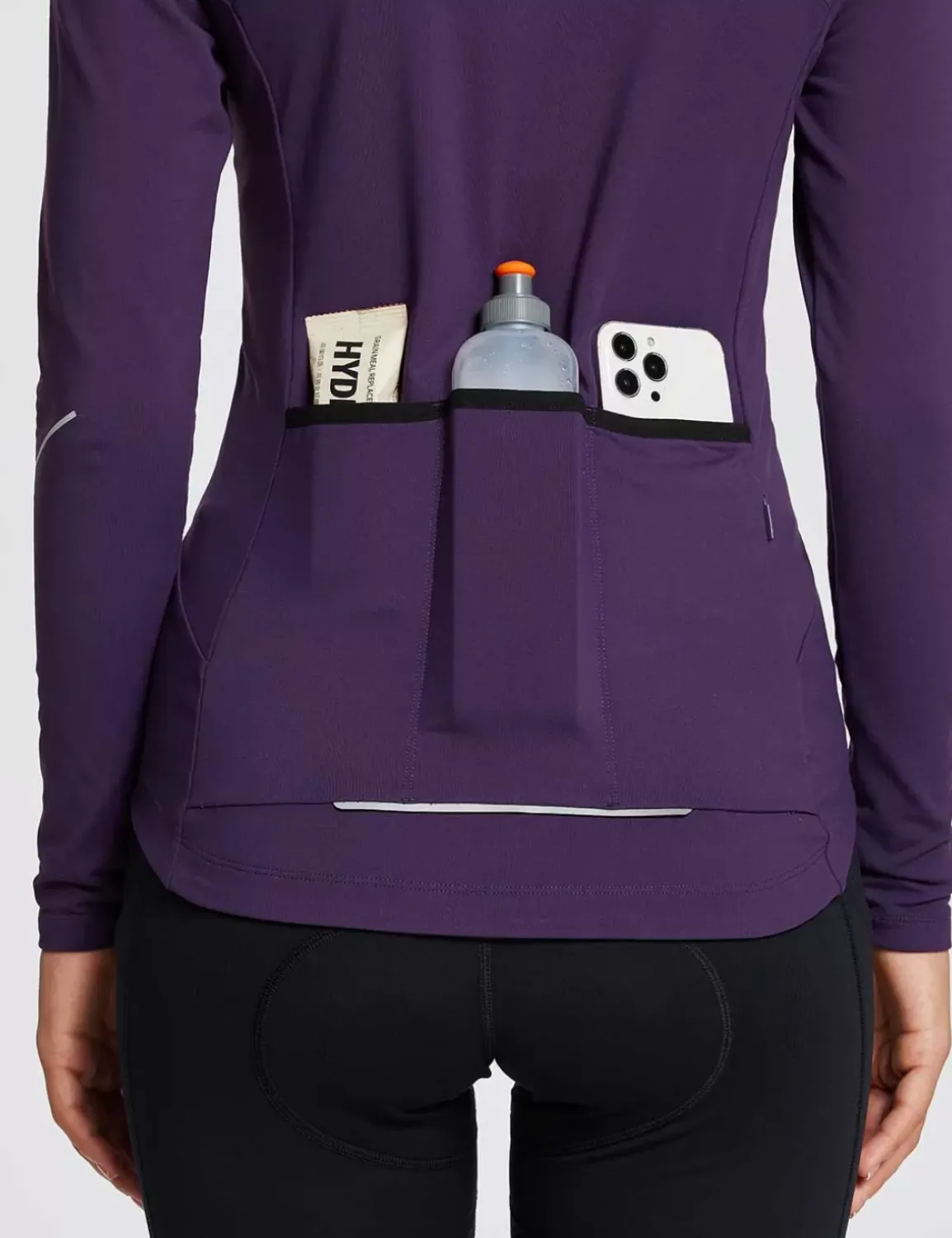 Baleaf Laureate Thermal Pocketed Cycling Jersey^Women Fleece-Lined