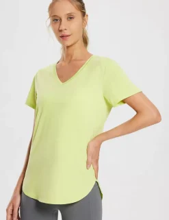 Baleaf Laureate V Neck Mesh Back Shirts^Women Short-Sleeved & Tank Tops