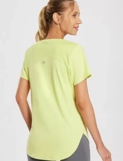 Baleaf Laureate V Neck Mesh Back Shirts^Women Short-Sleeved & Tank Tops