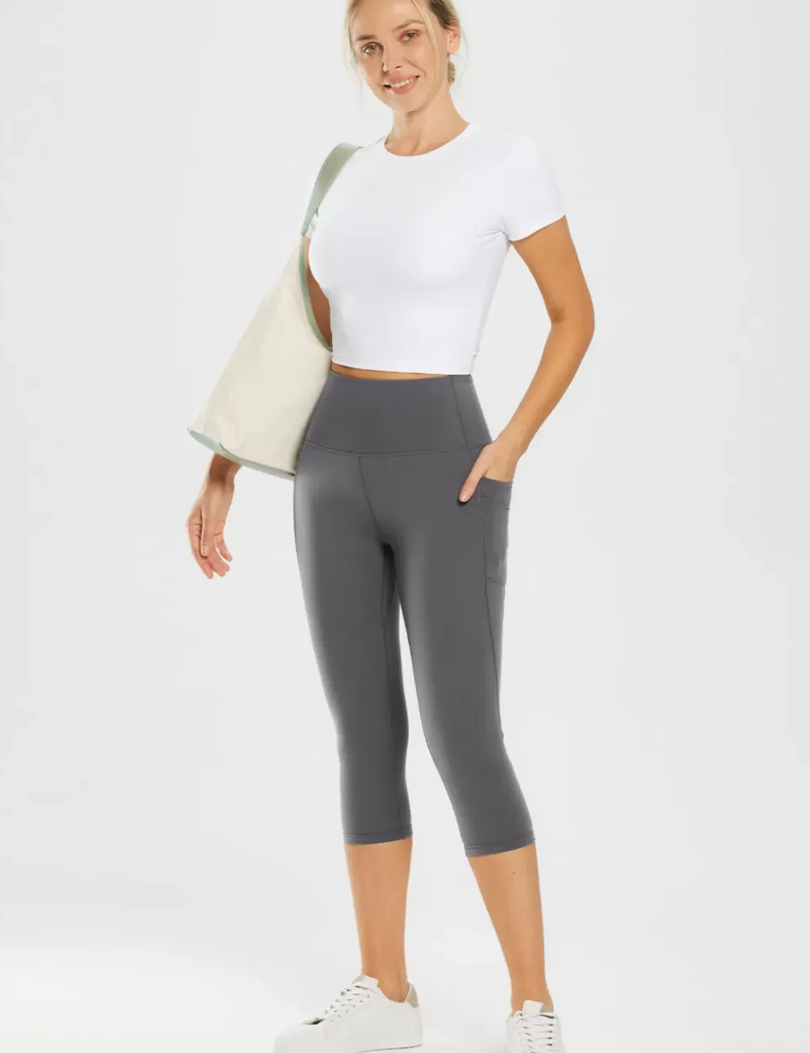 Baleaf Nuleaf High-Rise 19" Capris^Women Knee-Length