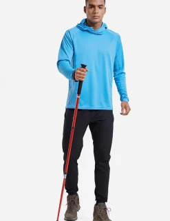 Baleaf Procool Upf50+ Neck Gaiter Sun Hoodie^Men Long-Sleeved Shirts