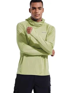 Baleaf Procool Upf50+ Neck Gaiter Sun Hoodie^Men Long-Sleeved Shirts