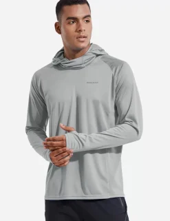 Baleaf Procool Upf50+ Neck Gaiter Sun Hoodie^Men Long-Sleeved Shirts