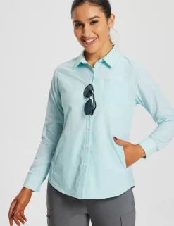 Baleaf Quick-Dry Upf 50+ Sun Shirts^Women Long-Sleeved