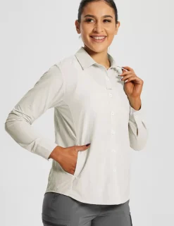 Baleaf Quick-Dry Upf 50+ Sun Shirts^Women Long-Sleeved