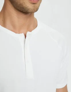 Baleaf Short-Sleeve Henley T-Shirt (Website Exclusive）^Men Short-Sleeved Shirts & Tank Tops