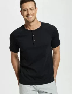 Baleaf Short-Sleeve Henley T-Shirt (Website Exclusive）^Men Short-Sleeved Shirts & Tank Tops