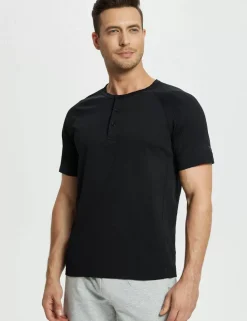 Baleaf Short-Sleeve Henley T-Shirt (Website Exclusive）^Men Short-Sleeved Shirts & Tank Tops