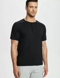 Baleaf Short-Sleeve Henley T-Shirt (Website Exclusive）^Men Short-Sleeved Shirts & Tank Tops