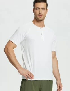 Baleaf Short-Sleeve Henley T-Shirt (Website Exclusive）^Men Short-Sleeved Shirts & Tank Tops