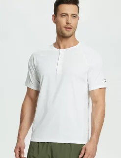 Baleaf Short-Sleeve Henley T-Shirt (Website Exclusive）^Men Short-Sleeved Shirts & Tank Tops