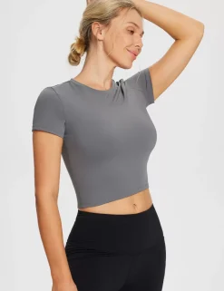 Baleaf Sweatleaf Crew Neck Crop Top^Women Short-Sleeved & Tank Tops