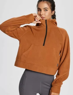 Baleaf Thermal Hooded Cropped Pullover^Women Long-Sleeved