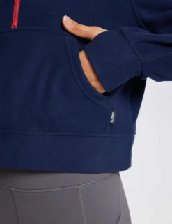 Baleaf Thermal Hooded Cropped Pullover^Women Long-Sleeved