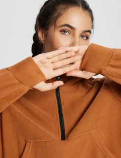 Baleaf Thermal Hooded Cropped Pullover^Women Long-Sleeved