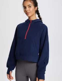 Baleaf Thermal Hooded Cropped Pullover^Women Long-Sleeved
