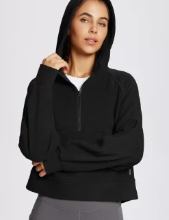 Baleaf Thermal Hooded Cropped Pullover^Women Fleece-Lined