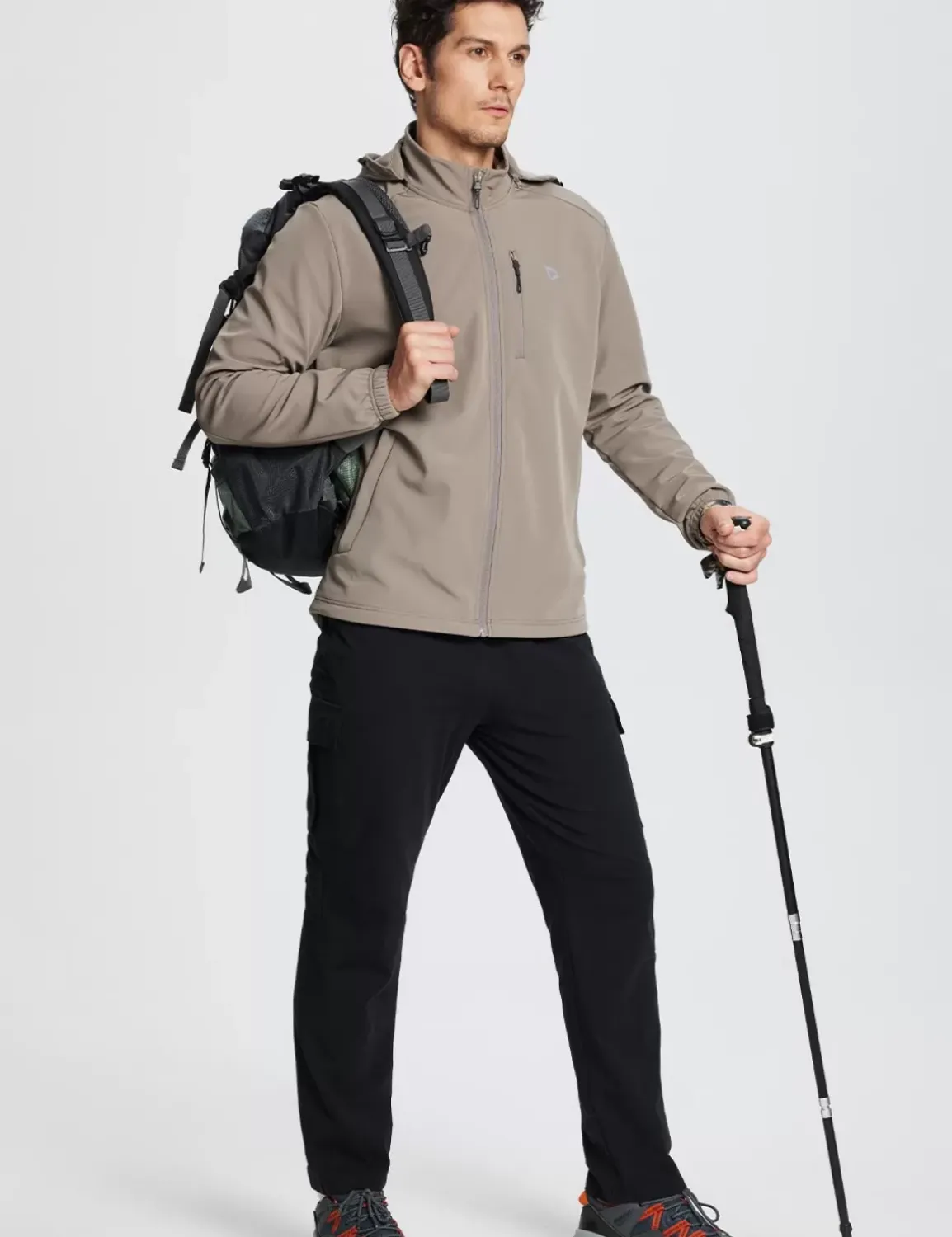 Baleaf Thermal Hooded Softshell Windbreaker^Men Jerseys & Track Jackets