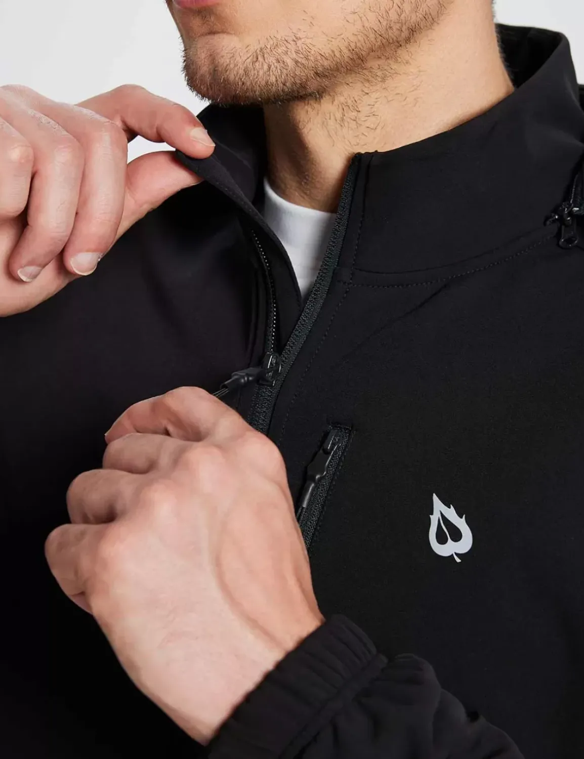 Baleaf Thermal Hooded Softshell Windbreaker^Men Jerseys & Track Jackets