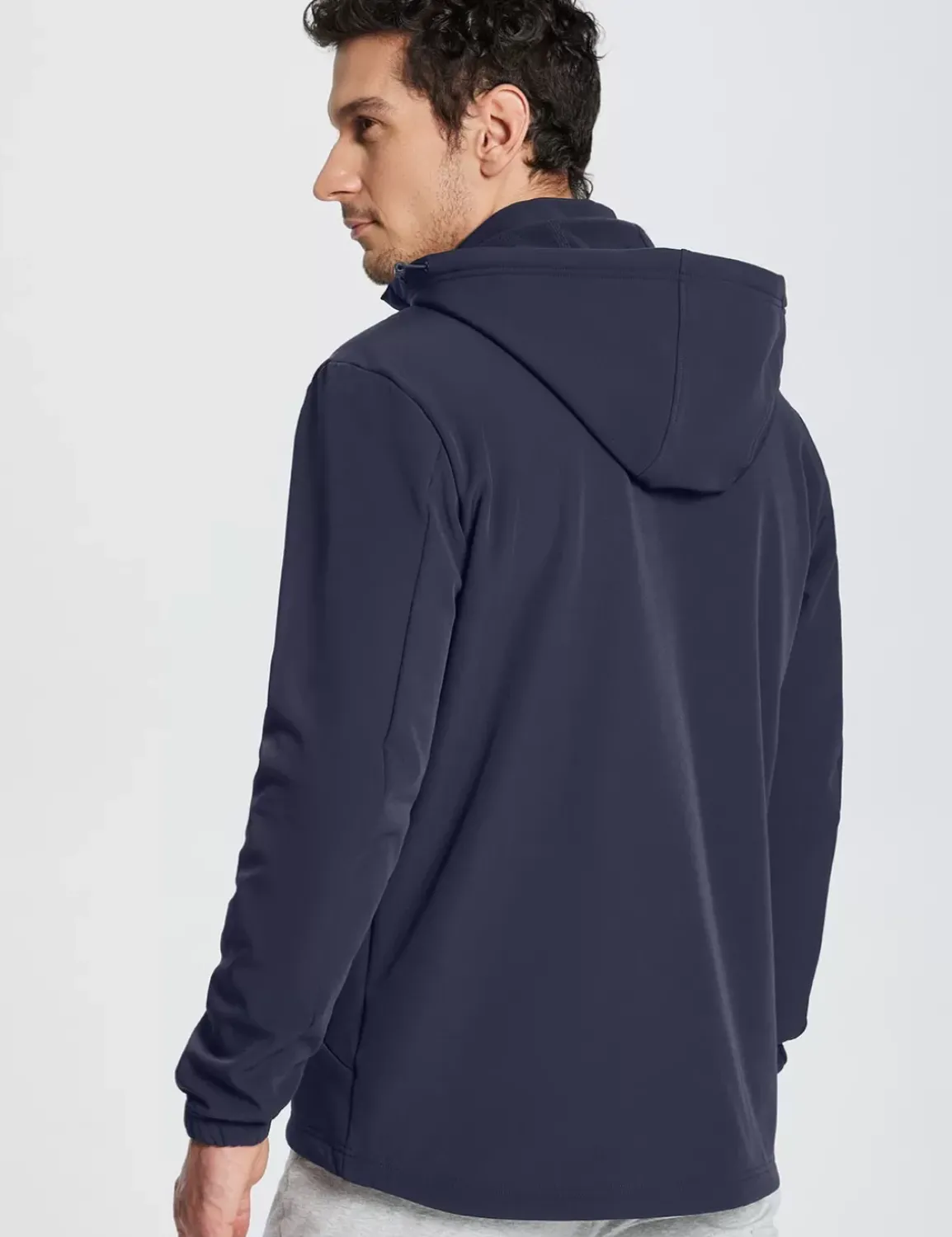 Baleaf Thermal Hooded Softshell Windbreaker^Men Jerseys & Track Jackets