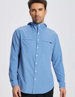 Baleaf Upf 50+ Long-Sleeve Sun Hoodie^Men Long-Sleeved Shirts