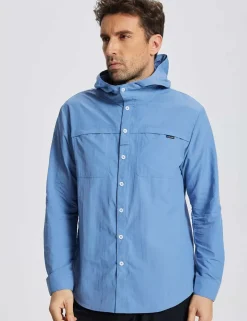 Baleaf Upf 50+ Long-Sleeve Sun Hoodie^Men Long-Sleeved Shirts